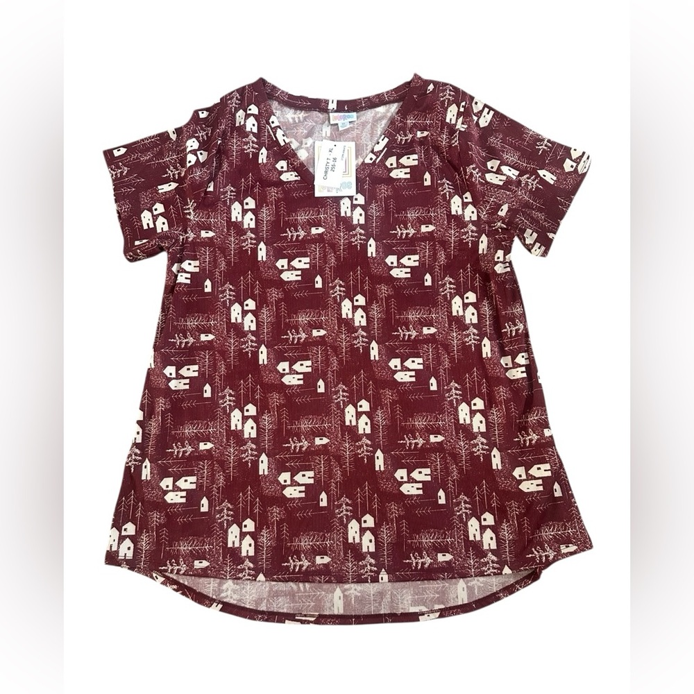 NWT LuLaRoe Christy Tee Fall Graphics Womens XL‎